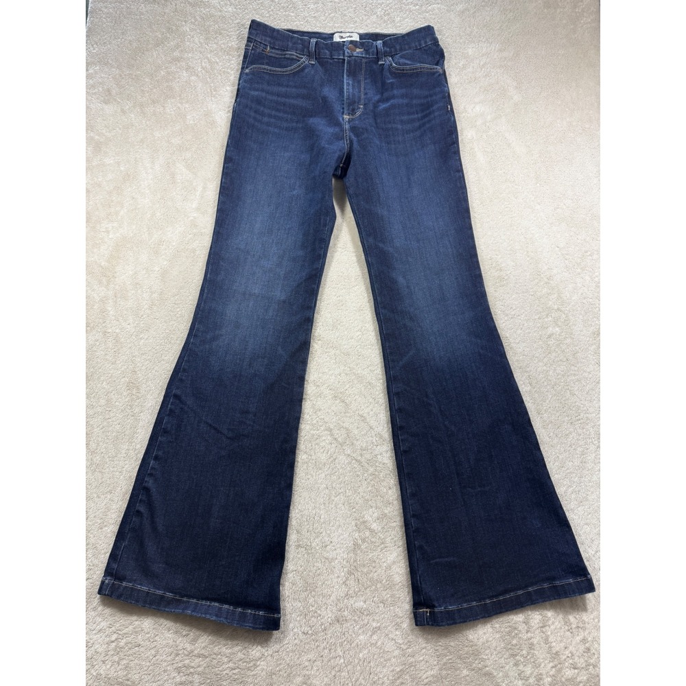Wrangler Womens Bootcut Stretch Dark Wash Blue Jeans 31X34 Meas: 30x33